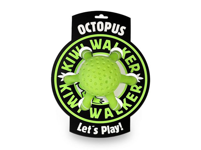 Obrázek produktu Hračka Kiwi Walker plovací chobotnice mini z TPR pěny, zelená, 12 cm