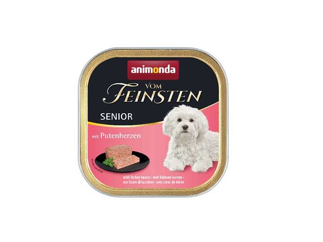 Obrázek produktu Paštika ANIMONDA SENIOR - krůtí srdíčka pro starší psy 150 g