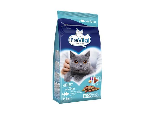Obrázek produktu Granule pro kočky PreVital Adult tuňák 1,4kg