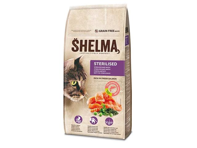 Obrázek produktu Granule Shelma pro kastrované a sterilizované kočky 8kg