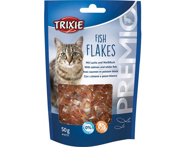 Obrázek produktu Pamlsek pro kočky PREMIO Fish Flakes - s 93% ryby 50g