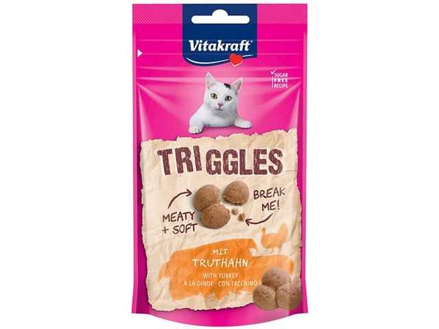 Obrázek produktu Pamlsek pro kočky Triggles krůtí 40g