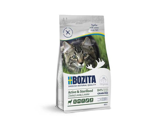 Obrázek produktu Granule pro kočky Bozita Cat Active & Sterilised Lamb GF 400 g