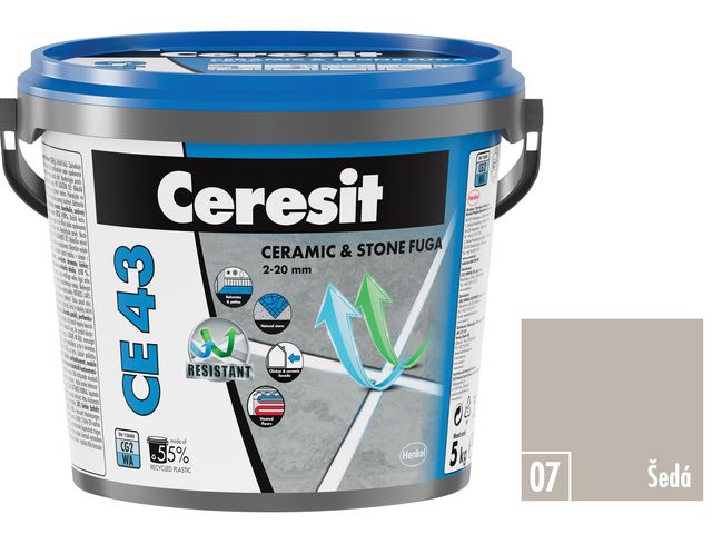 Obrázek produktu Hmota spárovací CE 43 Šedá 5kg