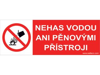 Fólie - Nehas vodou ani pěnovými přístroji