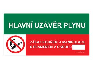 Fólie - Hlavní uzávěr plynu