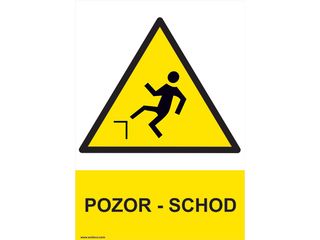 Fólie - Pozor - schod