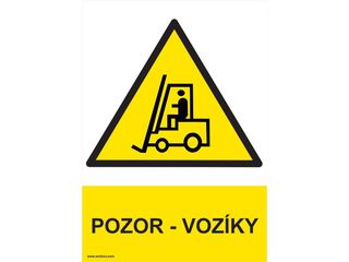 Fólie - Pozor - vozíky