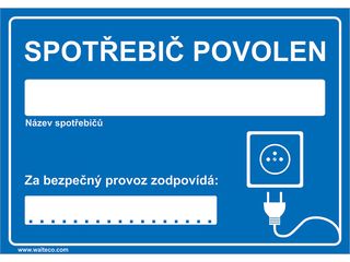 Fólie - Spotřebič povolen