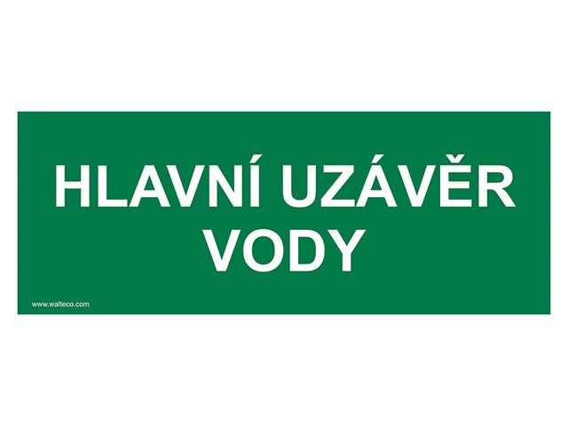 Obrázek produktu Fólie - Hlavní uzávěr vody