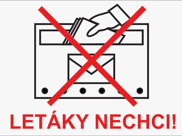 Obrázek produktu Samolepka - Letáky nechci!