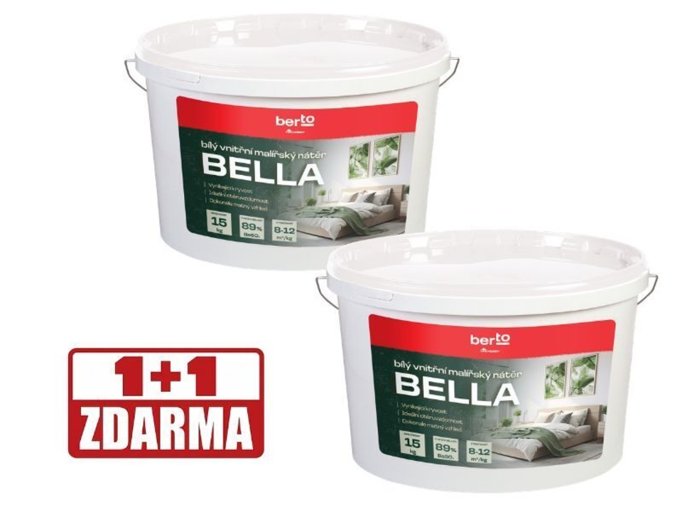Malířský nátěr BELLA 1+1 zdarma. EAN: 2011000004491
