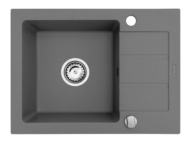 Obrázek produktu Dřez granitový Athena 62x44, 1B1D, šedý + dávkovač