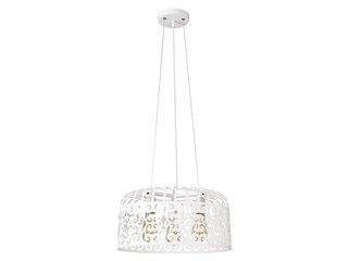 Lustr kovový Alessandra 3 x E27 max. 60 W, průměr 40 cm, barva bílá