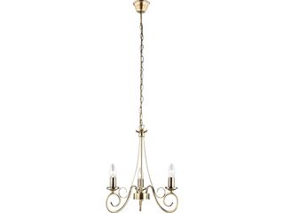 Svítidlo závěsné Truncatus 3 x E14 / 40 W, kov, barva starožitná mosaz