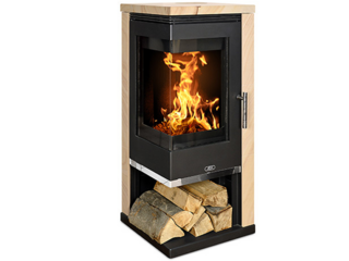 Kamna krbová ABX Admirál, kámen pískovec/černá, 7kW