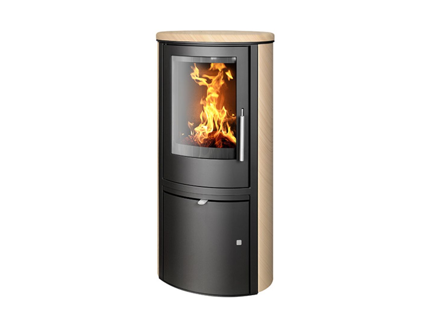 Kamna krbová Reno, pískovec, černý plech, 5kW