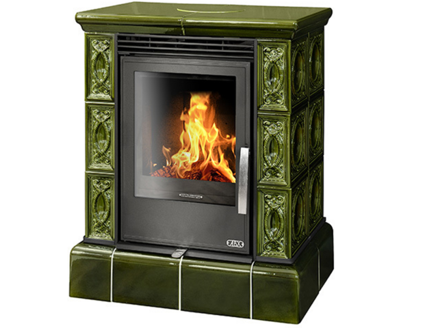 Obrázek produktu Kamna kachlová ABX Helvetia KP I, zelená, kachlový sokl, 7kW