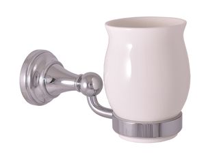 Držák kartáčků keramika Morava, chrom