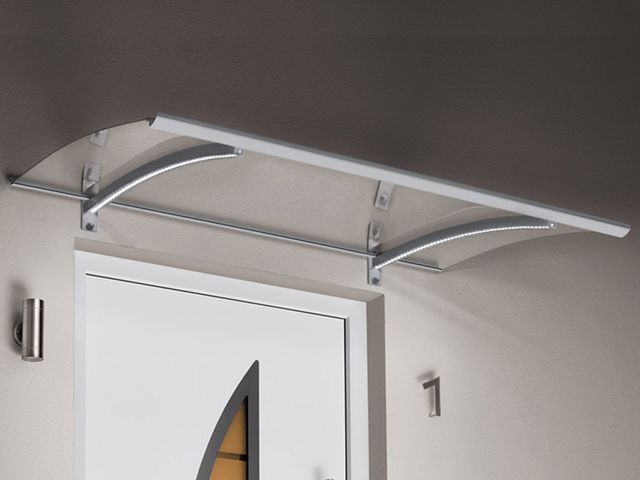 Obrázek produktu Stříška vchodová LED Technik P, stříbrná (čirá) 150x90cm