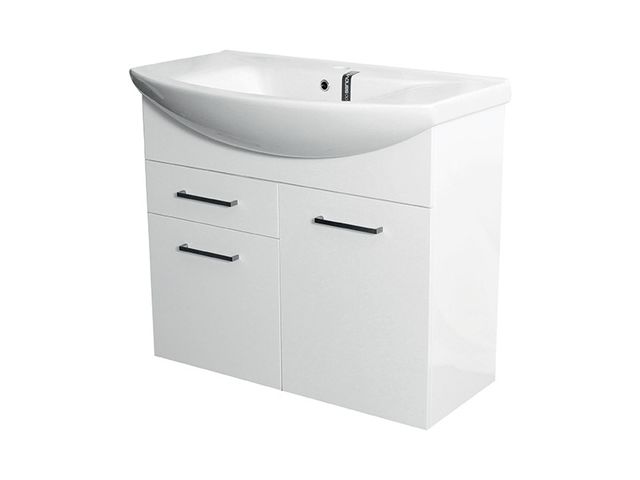 Obrázek produktu Skříňka pod umyvadlo Rio 75, 2x dvířka, 1x zásuvka, závěsná, 67,5×34,1×71,5
