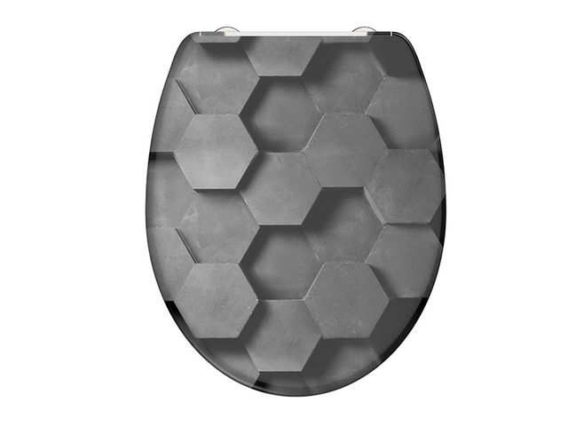 Obrázek produktu WC sedatko Grax Hexagon duroplast, soft-close