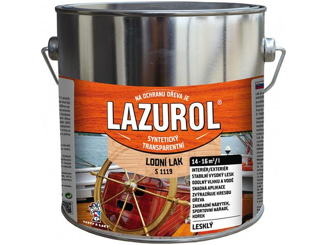 Obrázek produktu Lak lodní Lazurol, S1119 bezbarvý 2,5 l