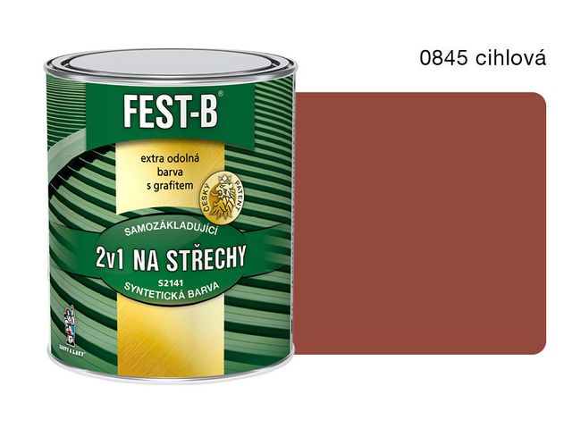 Obrázek produktu Fest-B S2141 antikorozní nátěr 0845 cihlový 0,8 kg