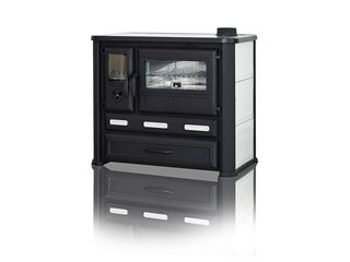 Sporák TIM SISTEM Alma Mons, bílý, pravý, 6kW