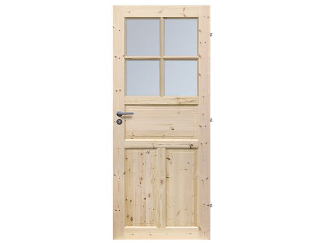 Obrázek produktu Interiérové dveře dřevěné RADEX Londýn 4S (4 skla) borovice