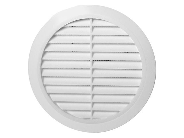 Obrázek produktu Mřížka větrací kruhová se síťovinou pr.125 mm bílá
