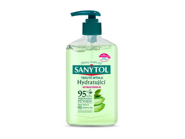 Obrázek produktu Sanytol antibakteriální mýdlo 95% přírodní složení - hydratující 250 ml
