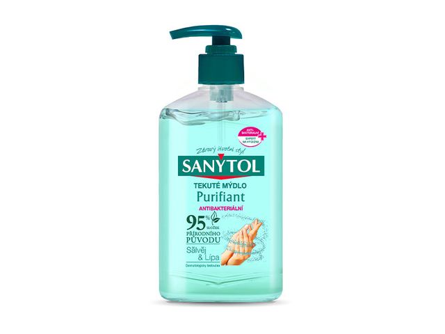 Obrázek produktu Sanytol antibakteriální mýdlo 95% přírodní složení - Purifiant 250 ml