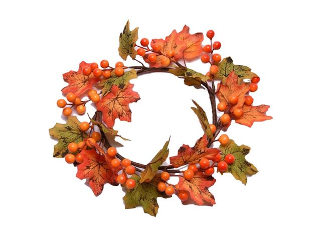 Obrázek produktu Věnec podzimní z javor. listů a bobulí 22cm