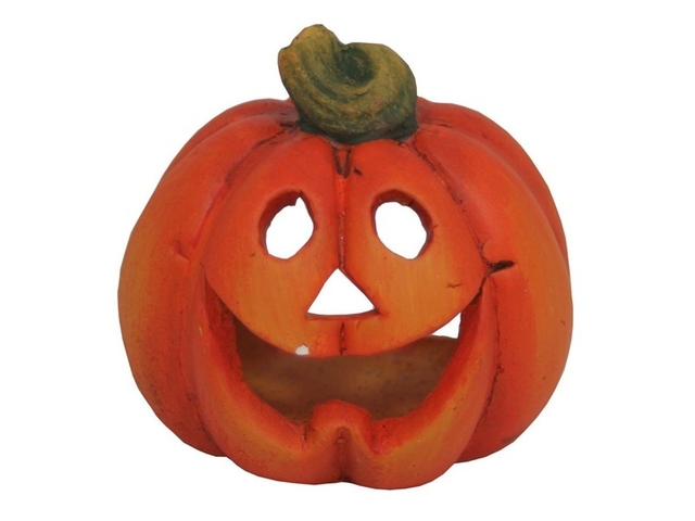 Obrázek produktu Dekorace keramická svícen veselá dýně 15x15cm