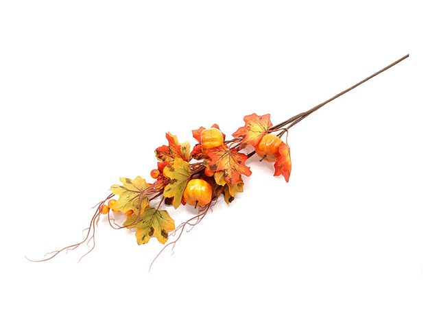 Obrázek produktu Větev podzimní s dýněmi a listy, 70cm