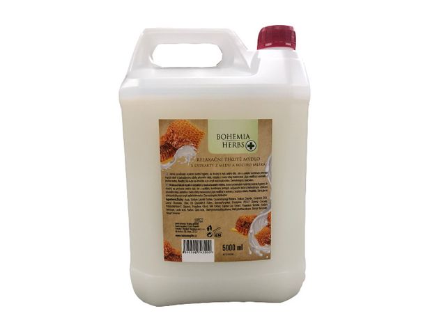 Obrázek produktu Mýdlo tekuté med a koza 5 l
