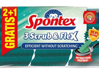Houbička Spontex Scrub&Flex 2+1 ZDARMA