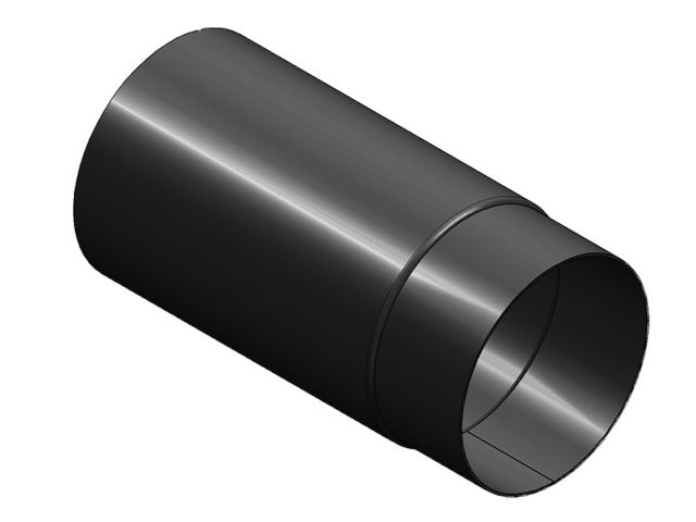 Obrázek produktu Roura kouřová 120mm/250mm, t.1,5mm, silnostěnná černá mars