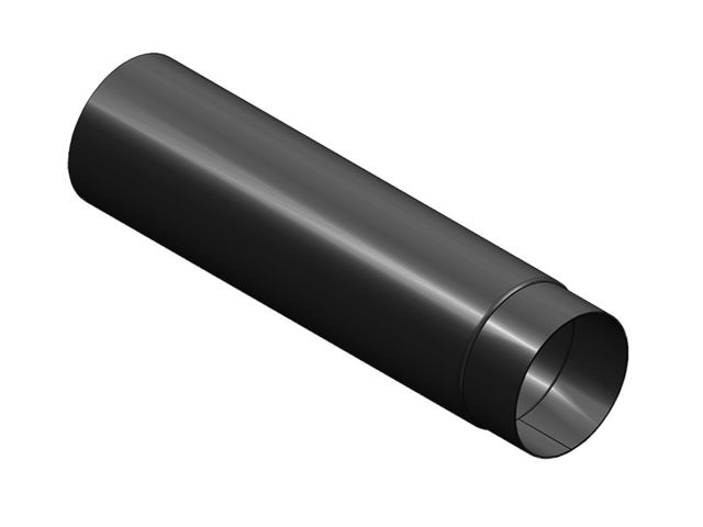 Obrázek produktu Roura kouřová Ø120mm/500mm, tl.1,5mm, silnostěnná černá mars