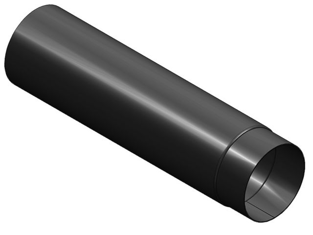 Obrázek produktu Roura kouřová 150mm/500mm, t.1,5mm, silnostěnná černá mars