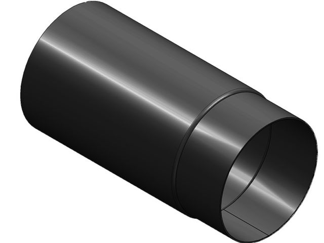 Obrázek produktu Roura kouřová 160mm/250mm, t.1,5mm, silnostěnná černá mars