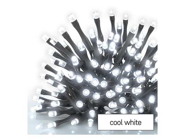 Obrázek produktu Vánoční LED osvětlení 100ks, závěs 2,5x0,9m, st. bílá, venkovní, možn. propoj.