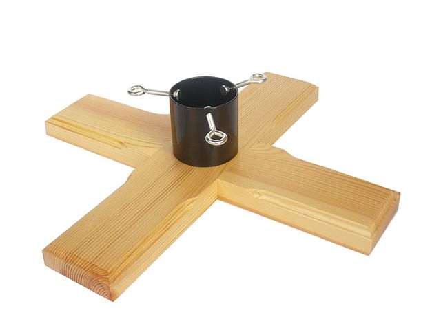 Obrázek produktu Stojan na stromek dřevěný, kříž, 550x550x135mm