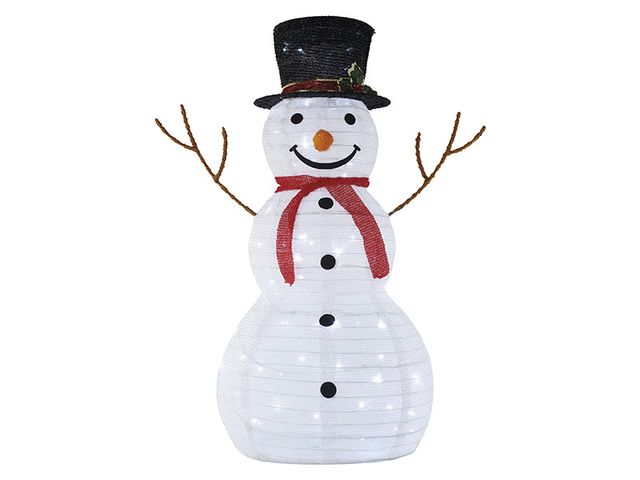 Obrázek produktu Vánoční LED dekorace, sněhulák 80ks led, 90cm, studená bílá, venkovní