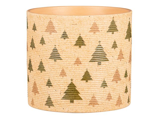 Obrázek produktu Obal na květináč vánoční, stromky, pr.14cm