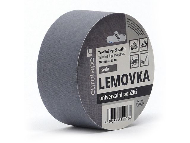 Obrázek produktu Páska kobercová lemovací textilní 48 mm x 10 m šedá