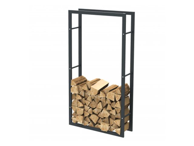 Obrázek produktu Stojan na krbové dřevo, černý, 100x60x25cm , nosnost 100kg