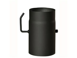 Roura kouřová s klap. Ø160mm/250mm, tl.1,5mm, černá