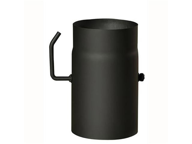 Obrázek produktu Roura kouřová s klap.150mm/250mm, t.1,5mm, černá